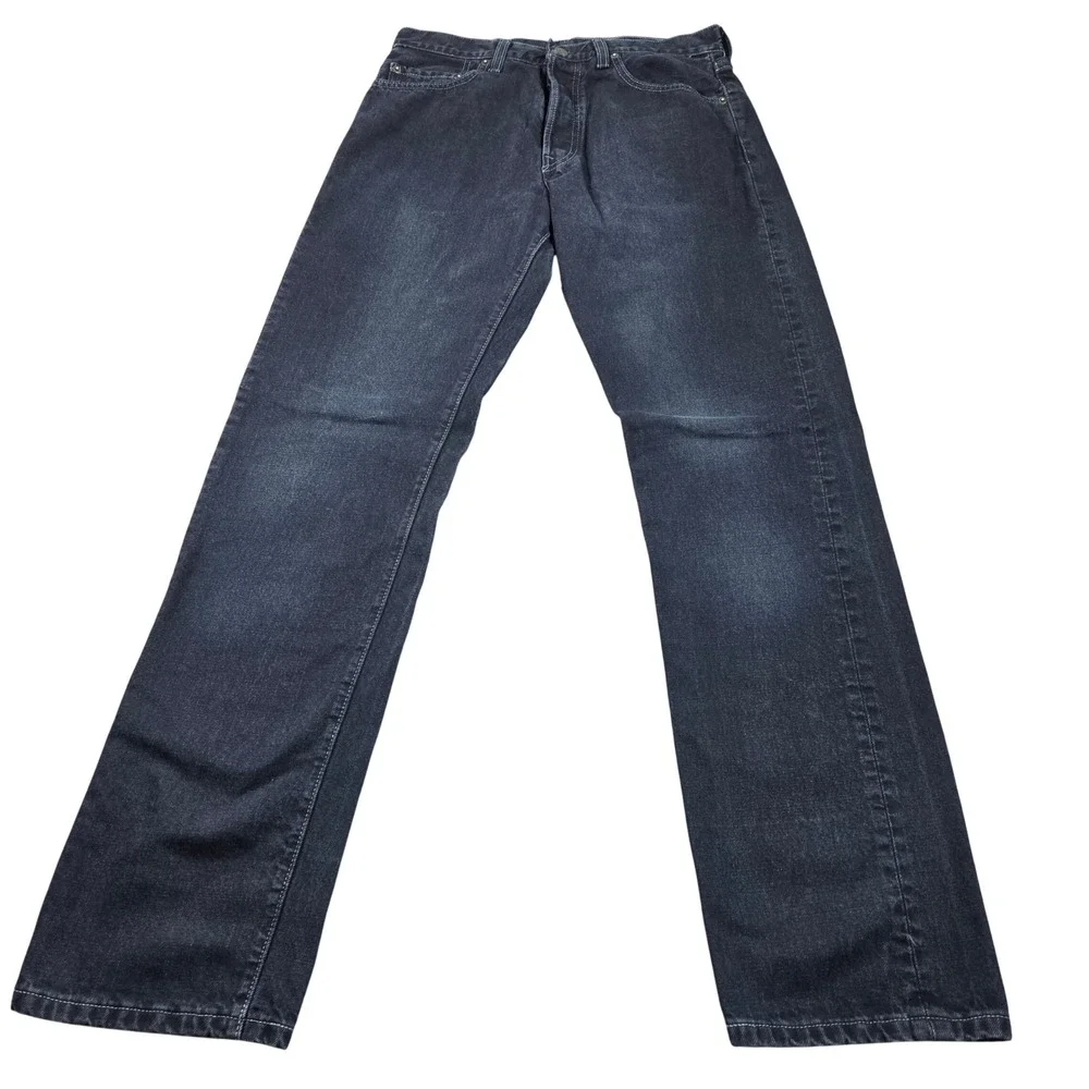 Vintage Levis 501 Original Fit Jeans Mens 31x33 (tag 32x34) Blue Button Fly